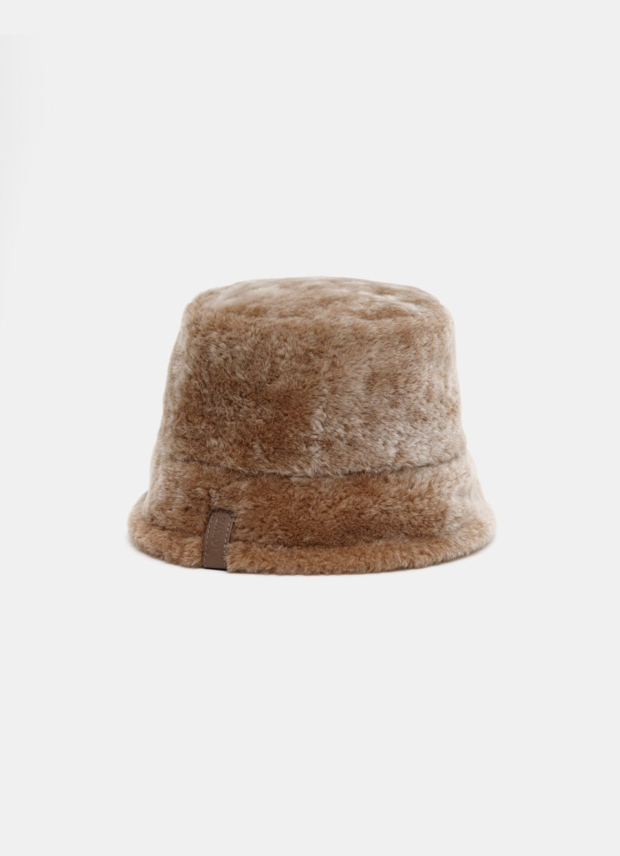 Bucket Hat in shearling