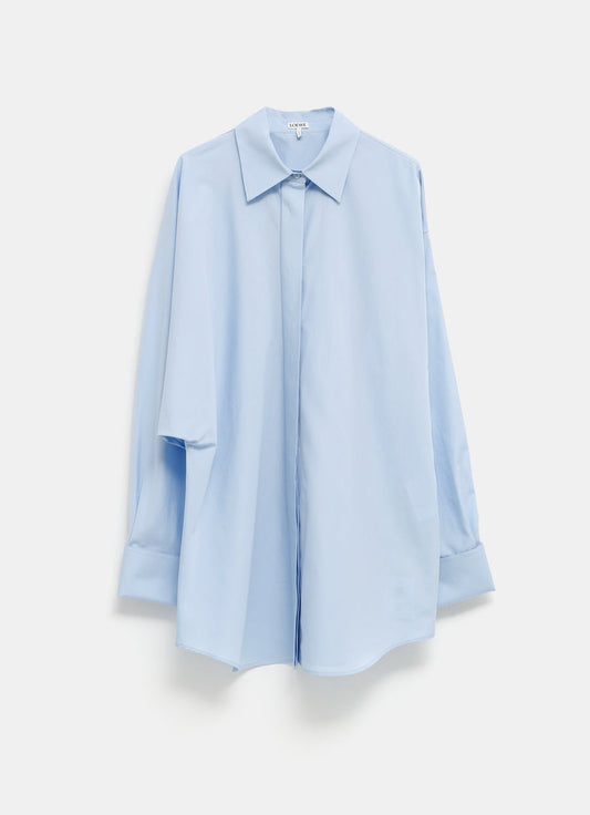 Draped Shirt in Cotton