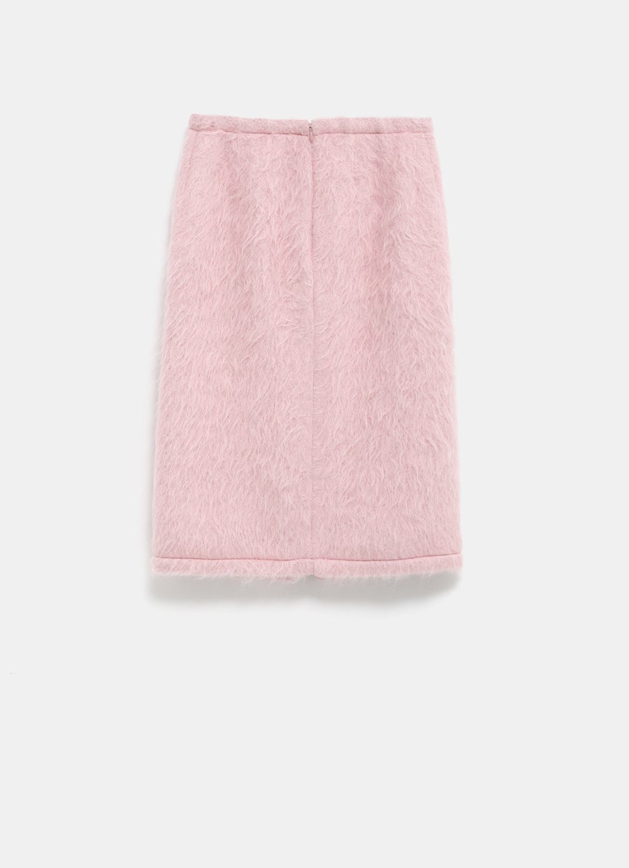 Furry Midi Skirt