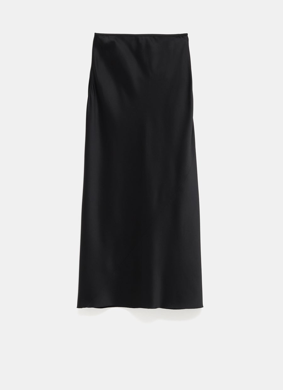 Satin Midi Skirt