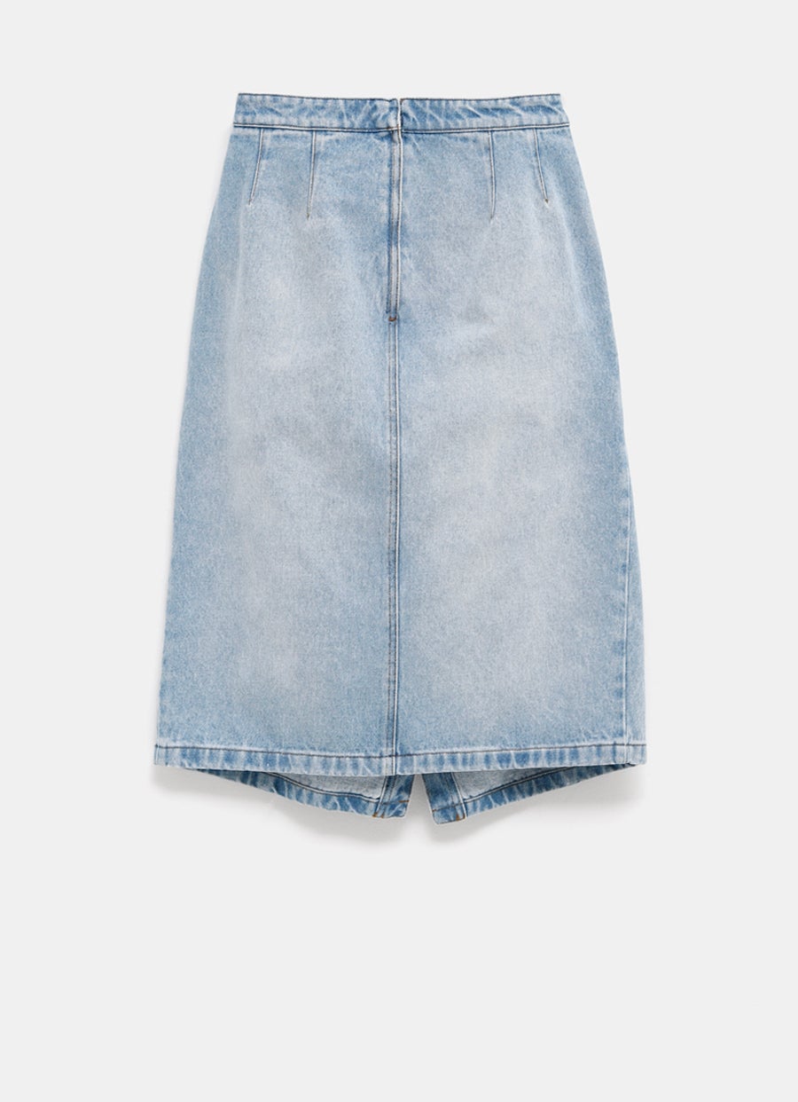 Denim Midi Skirt