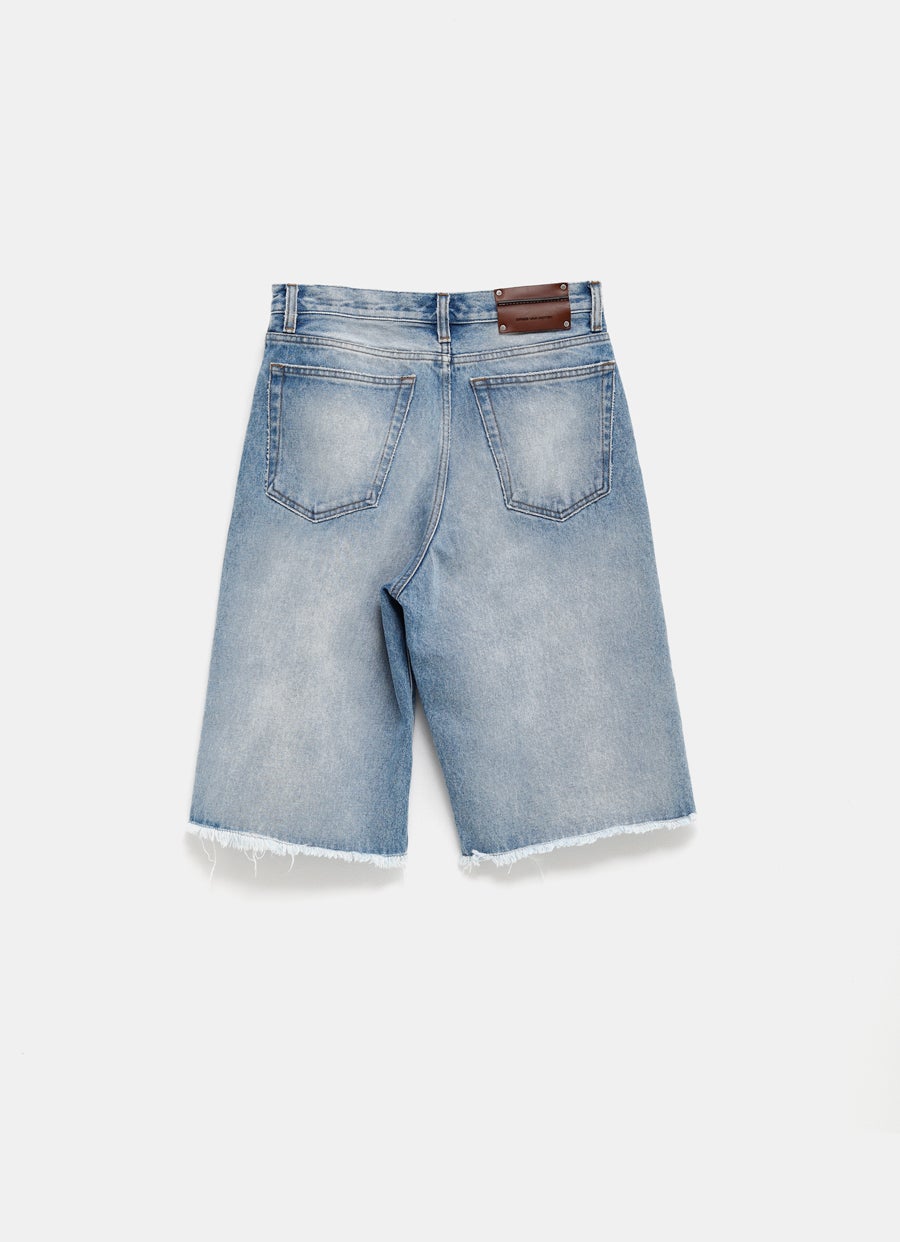 Denim Bermuda Pants