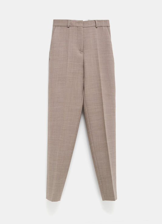 Melange Tapered Trousers