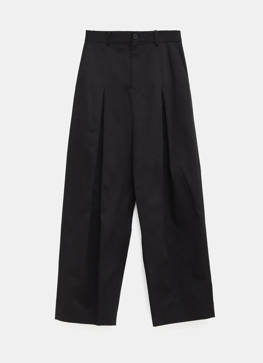 Low Crotch Trousers in Cotton