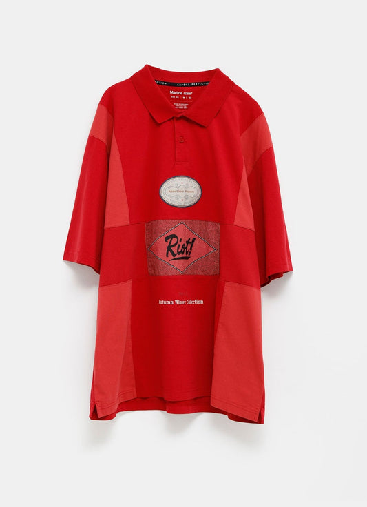 Oversized Panelled Polo