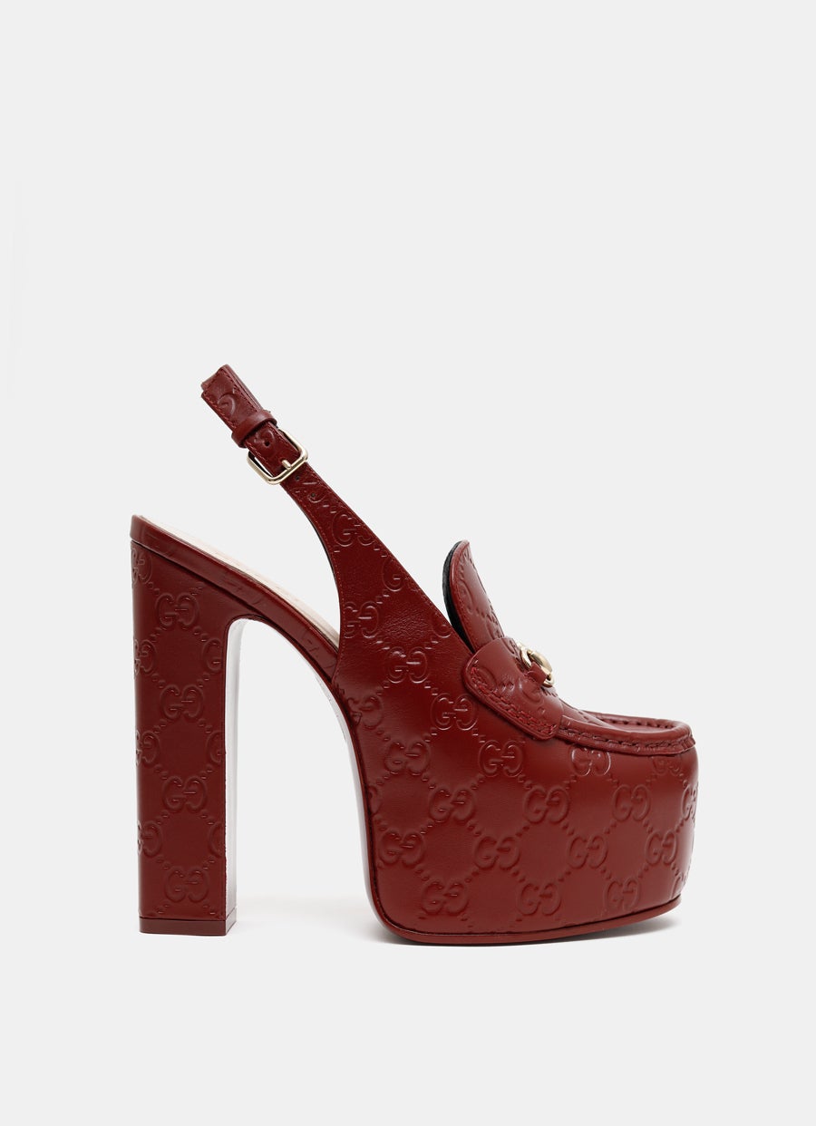 Horsebit Platform Loafer Slingback