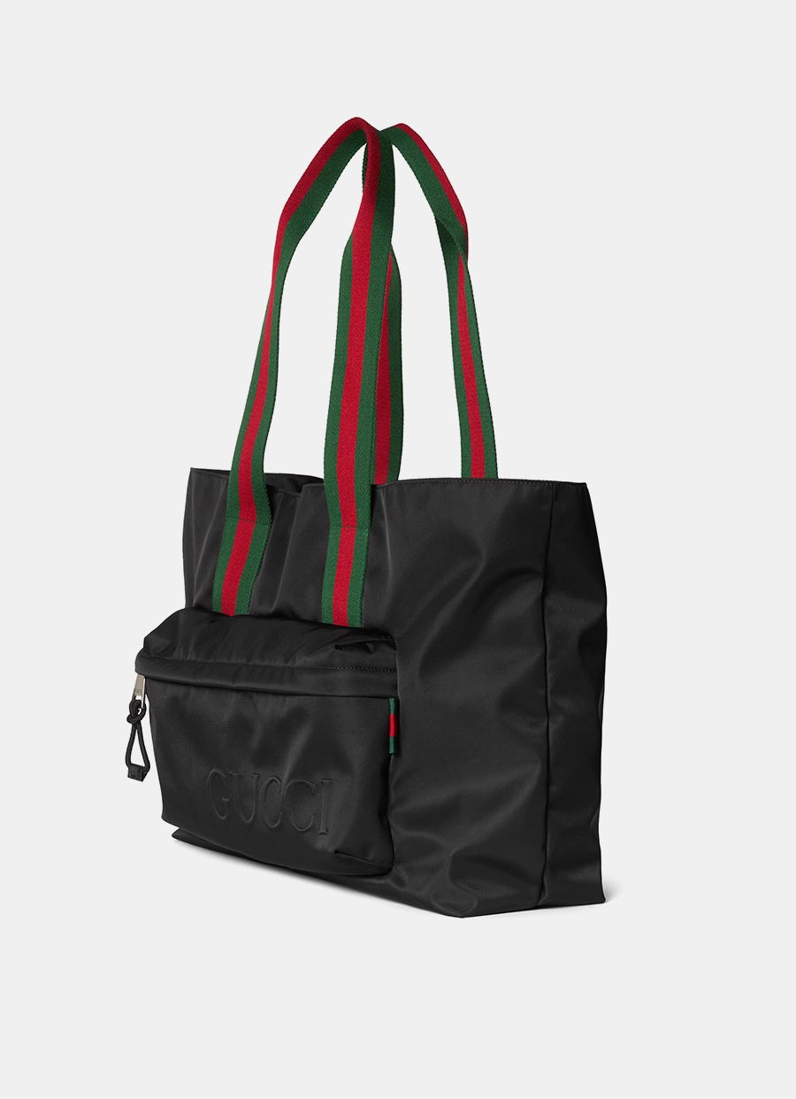 Large Tote Bag with Gucci Logo