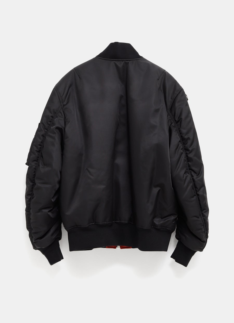 Nylon Twill Bomber Jacket