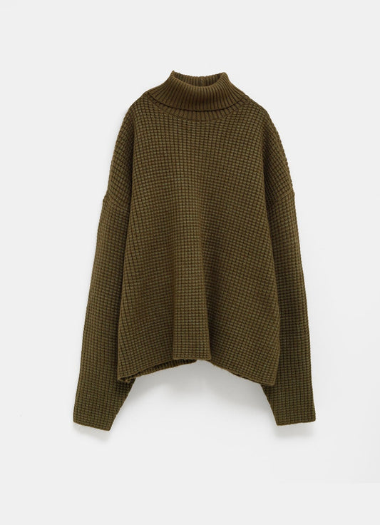 Heavy Waffle Turtleneck