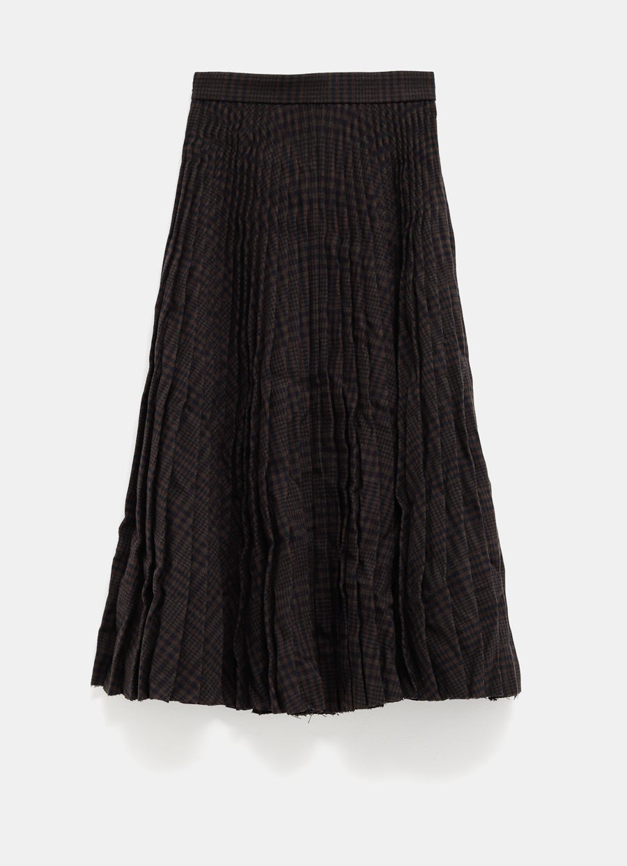 Creased Pleated Skirt