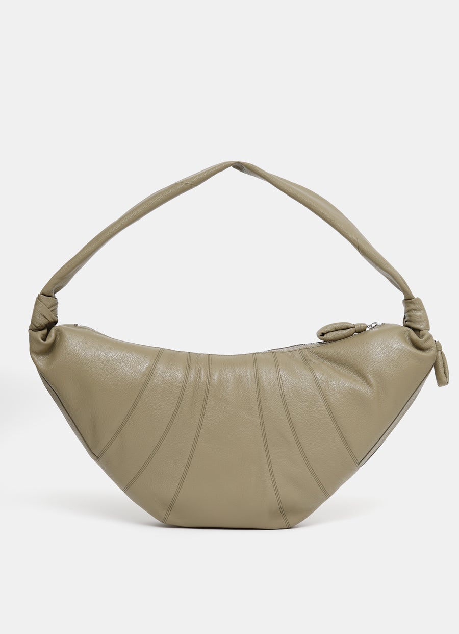 Large Croissant Bag in soft grained leather