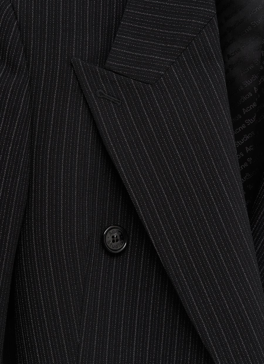 Double-Breasted Pinstripe Jacket