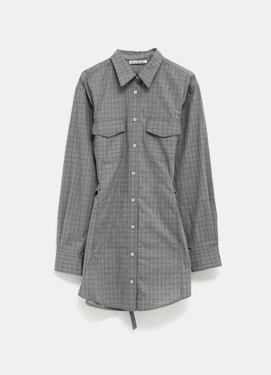 Checked Shirt Dress