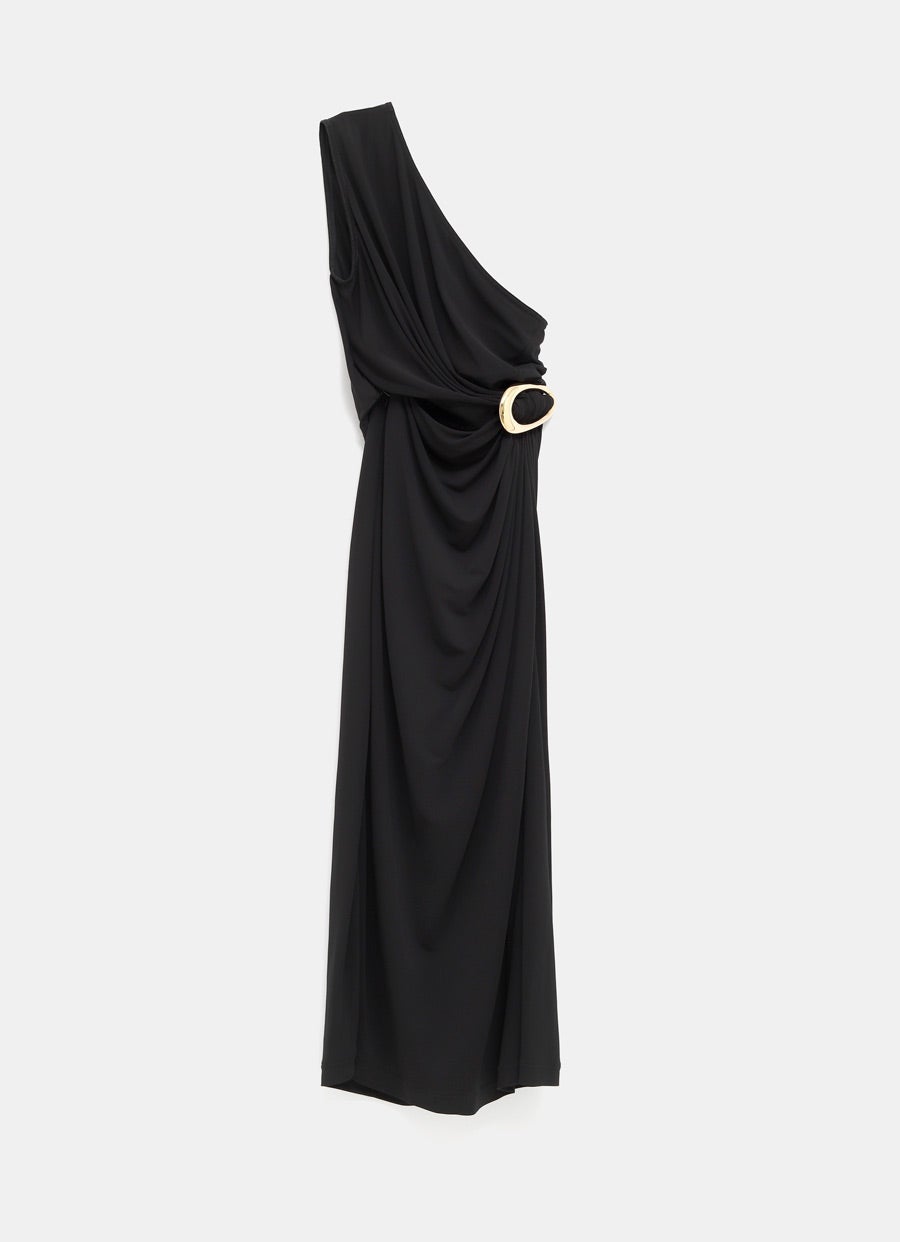 Crepe Viscose Jersey Dress