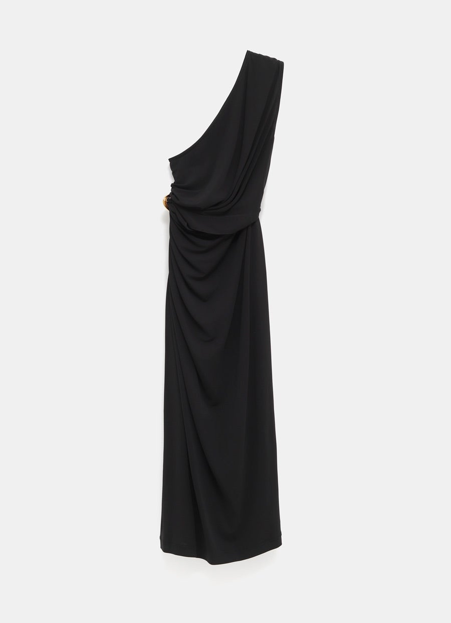 Crepe Viscose Jersey Dress