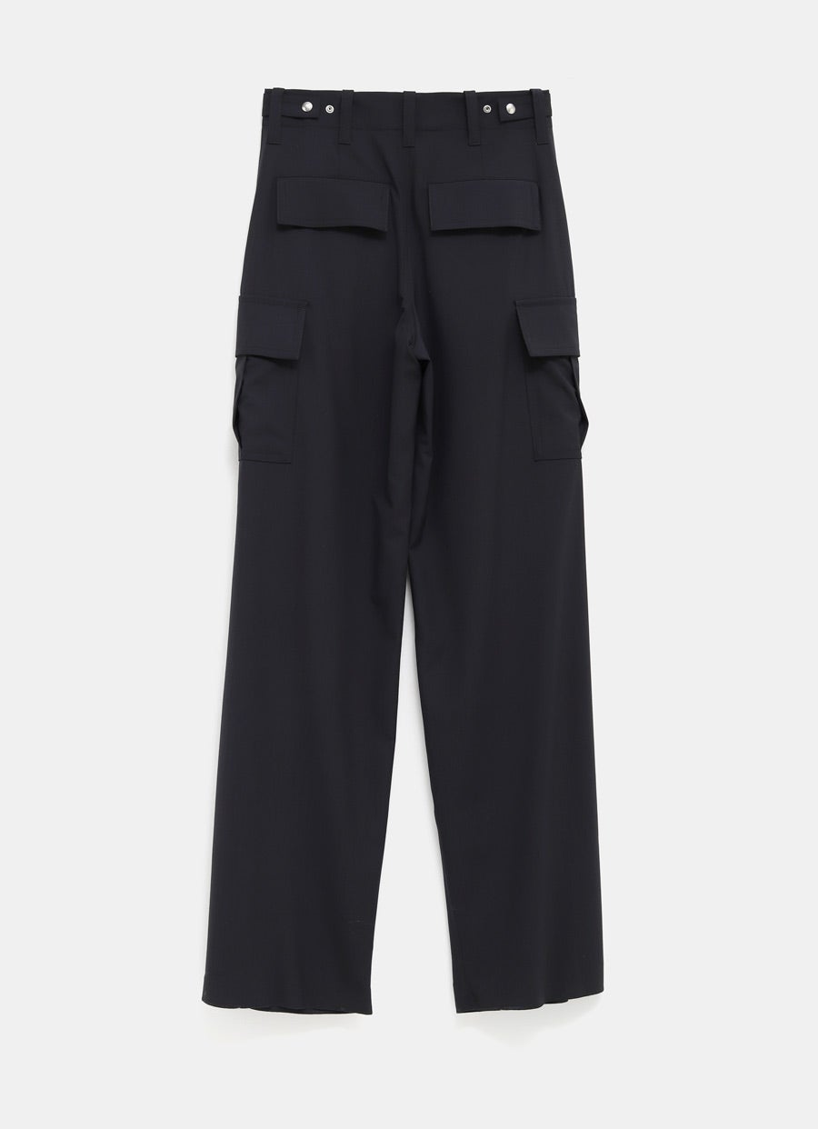 Fine Wool Cargo Trousers