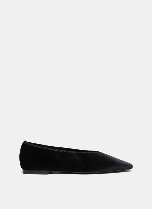 Minimalist Velvet Ballerinas