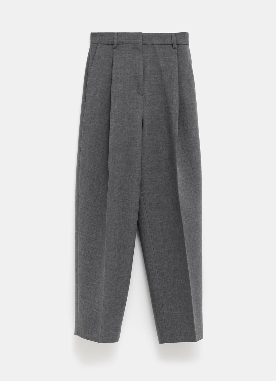 Pleated Straight Trousers