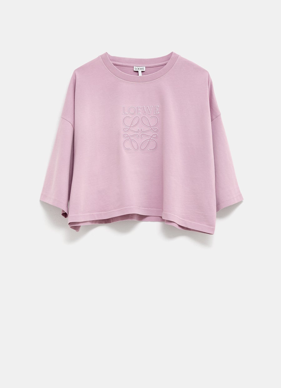 Cropped T-Shirt in cotton