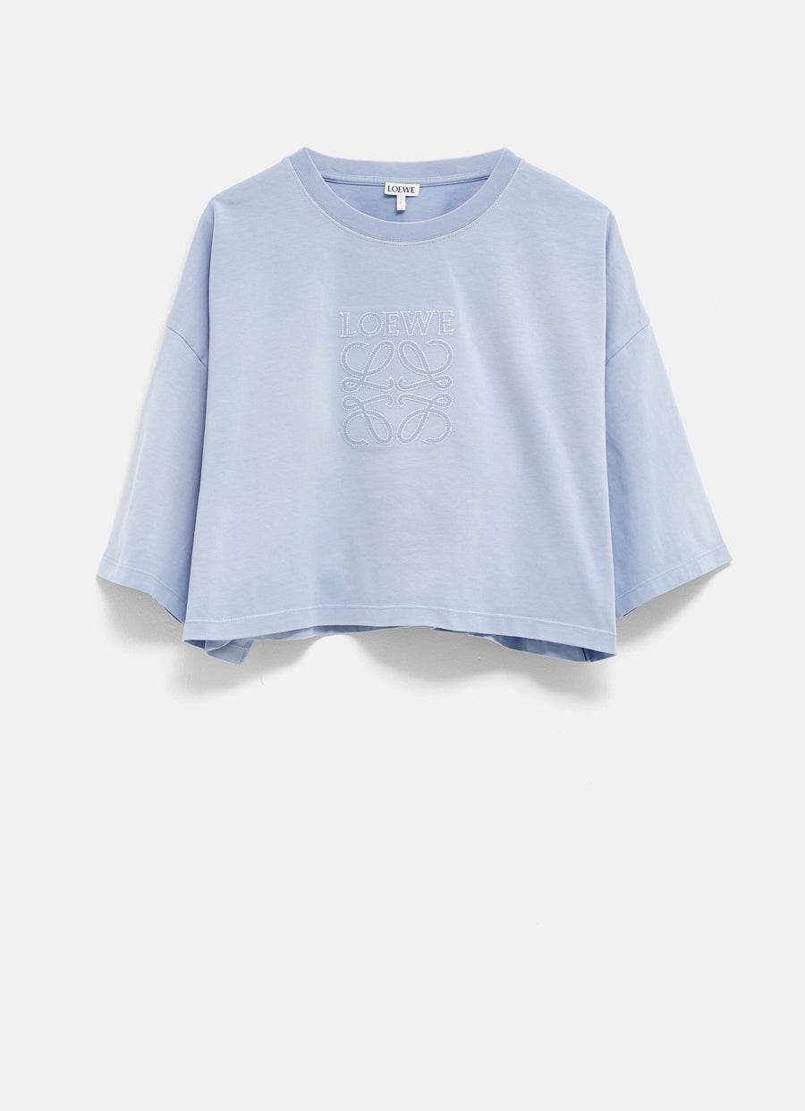 Cropped T-Shirt in cotton