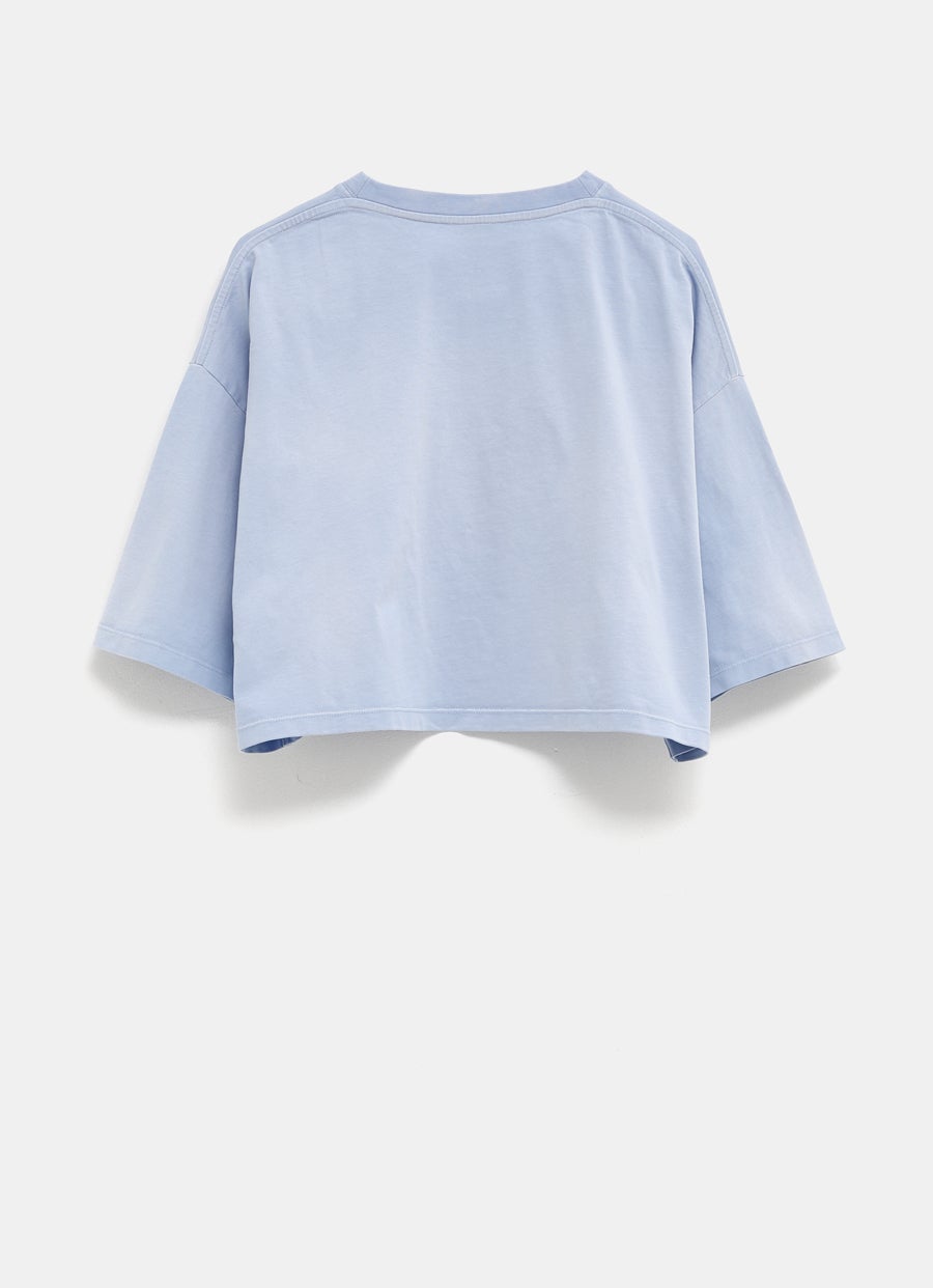 Cropped T-Shirt in cotton