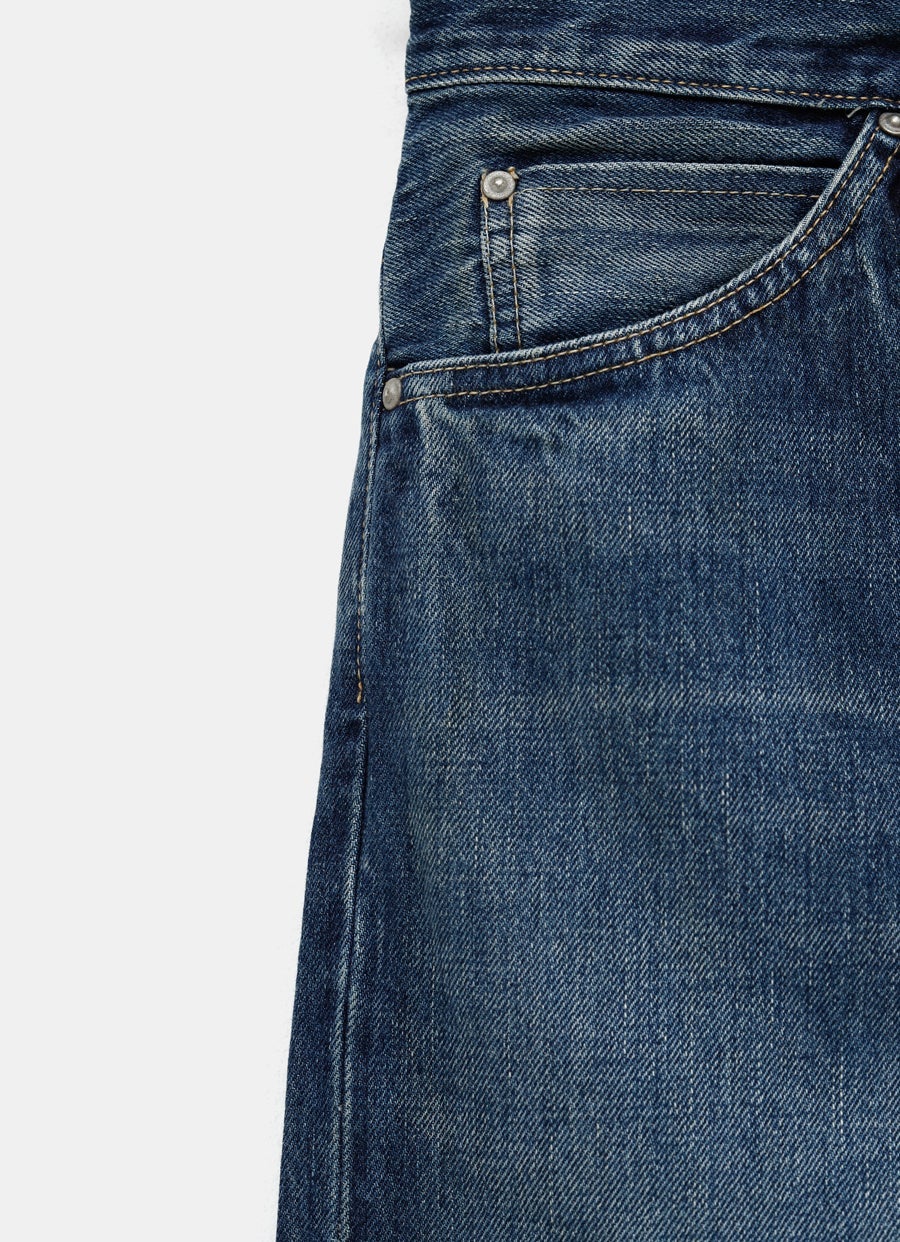 Selvedge Denim Baggy Cut Jeans for Women