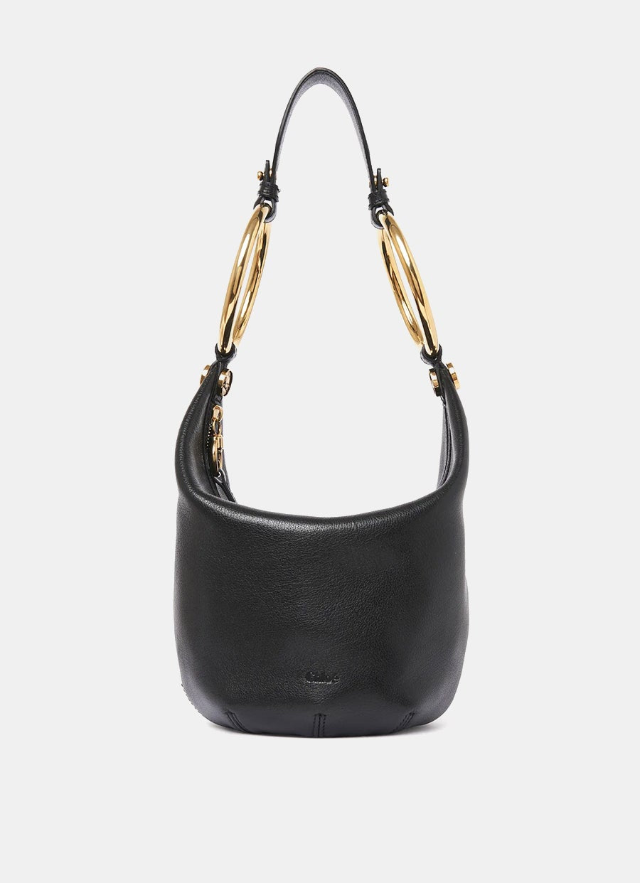 Small Bracelet Handbag in Grained Leather