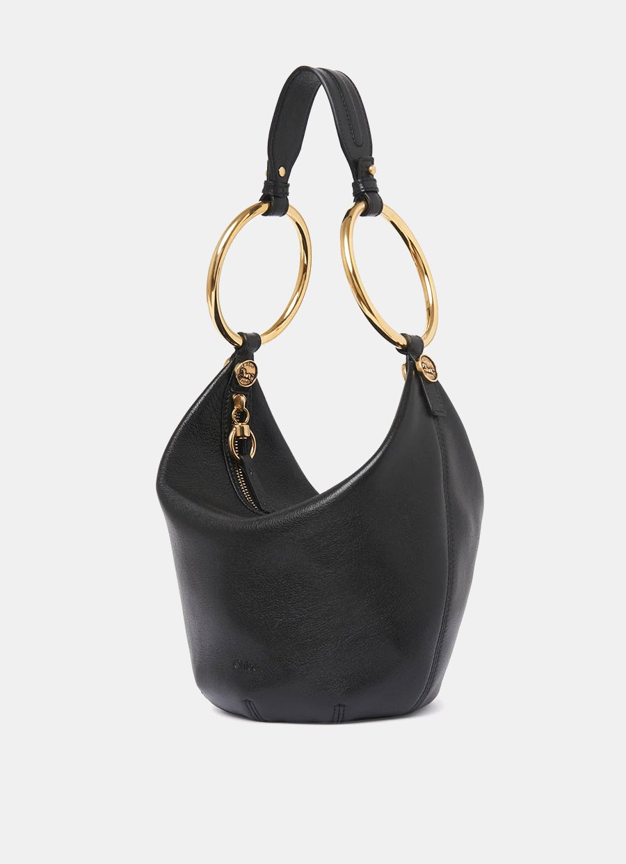 Small Bracelet Handbag in Grained Leather