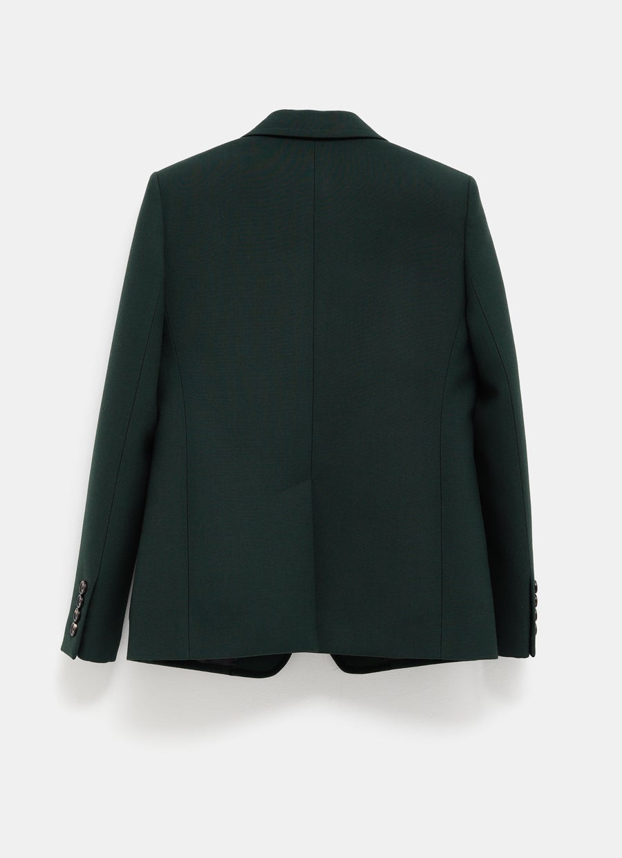 Tailored Jacket in Wool Crêpe