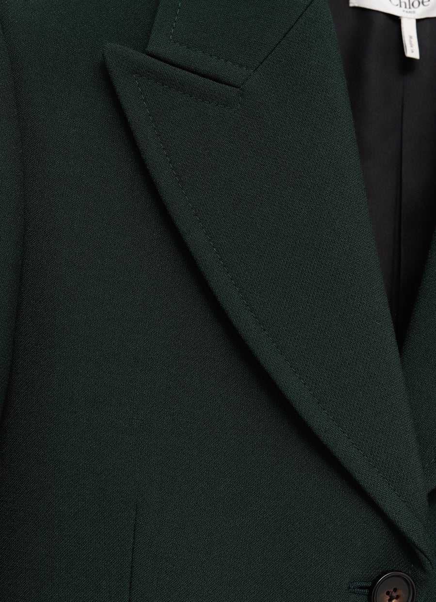 Tailored Jacket in Wool Crêpe