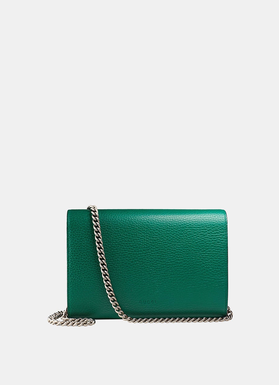 Dionysus Mini Leather Chain Wallet