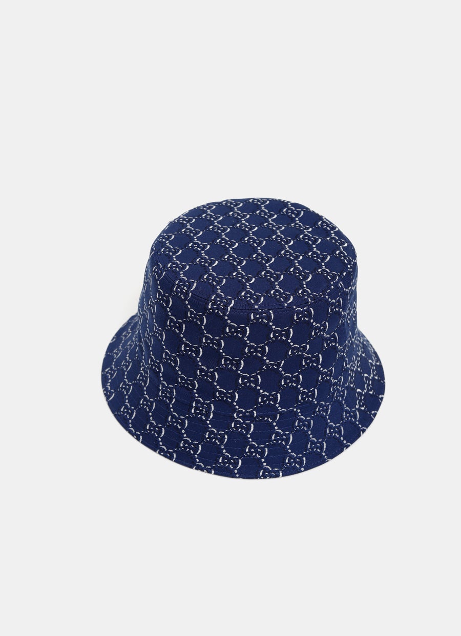 GG Cotton Jacquard Bucket Hat