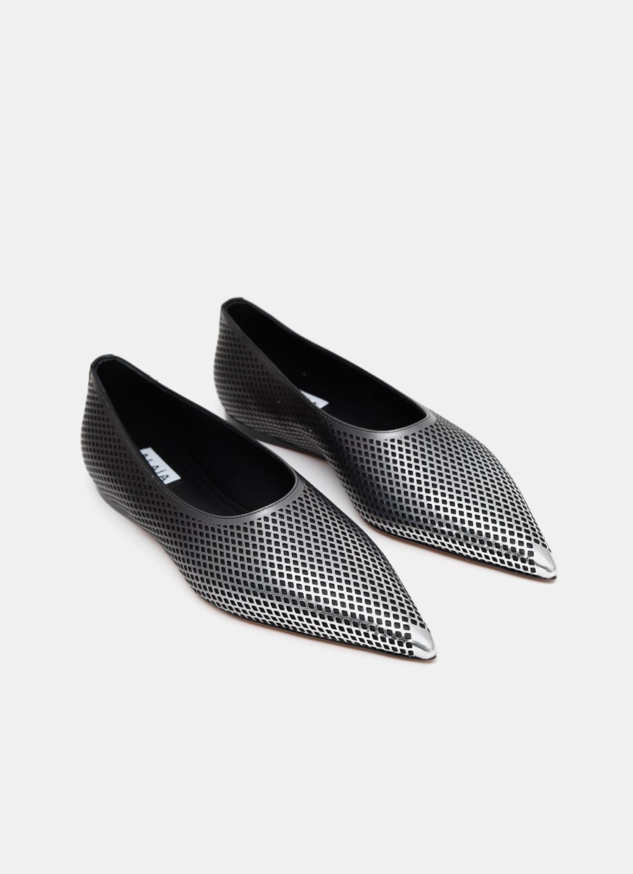 Mesh Flats in Dégradé Mesh Calfskin