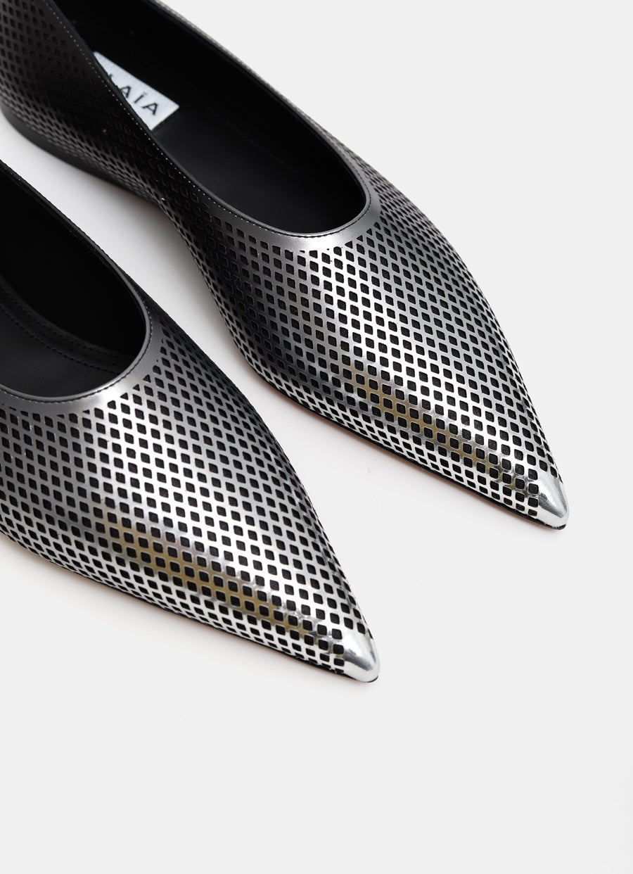 Mesh Flats in Dégradé Mesh Calfskin