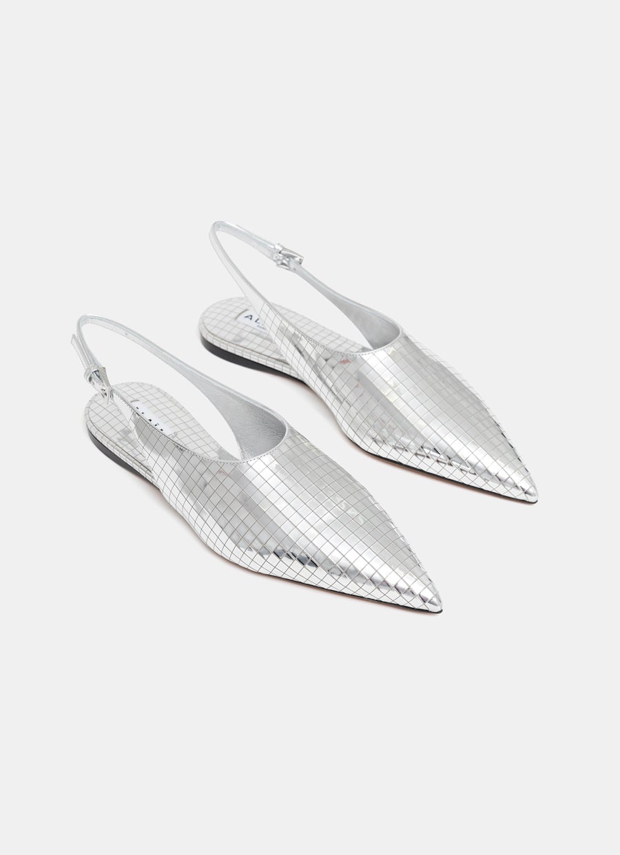 Art Deco Flat Slingback Shoe