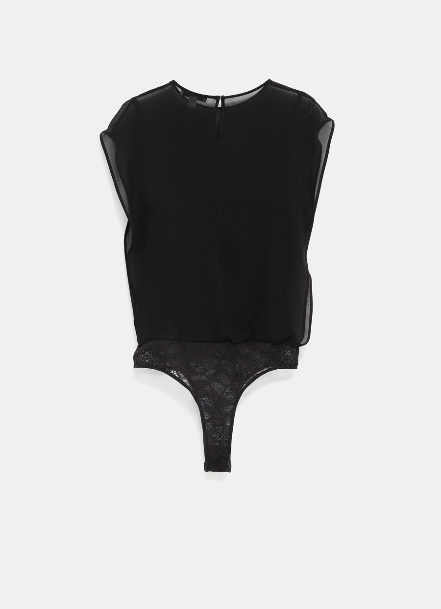 Georgette Bodysuit Top