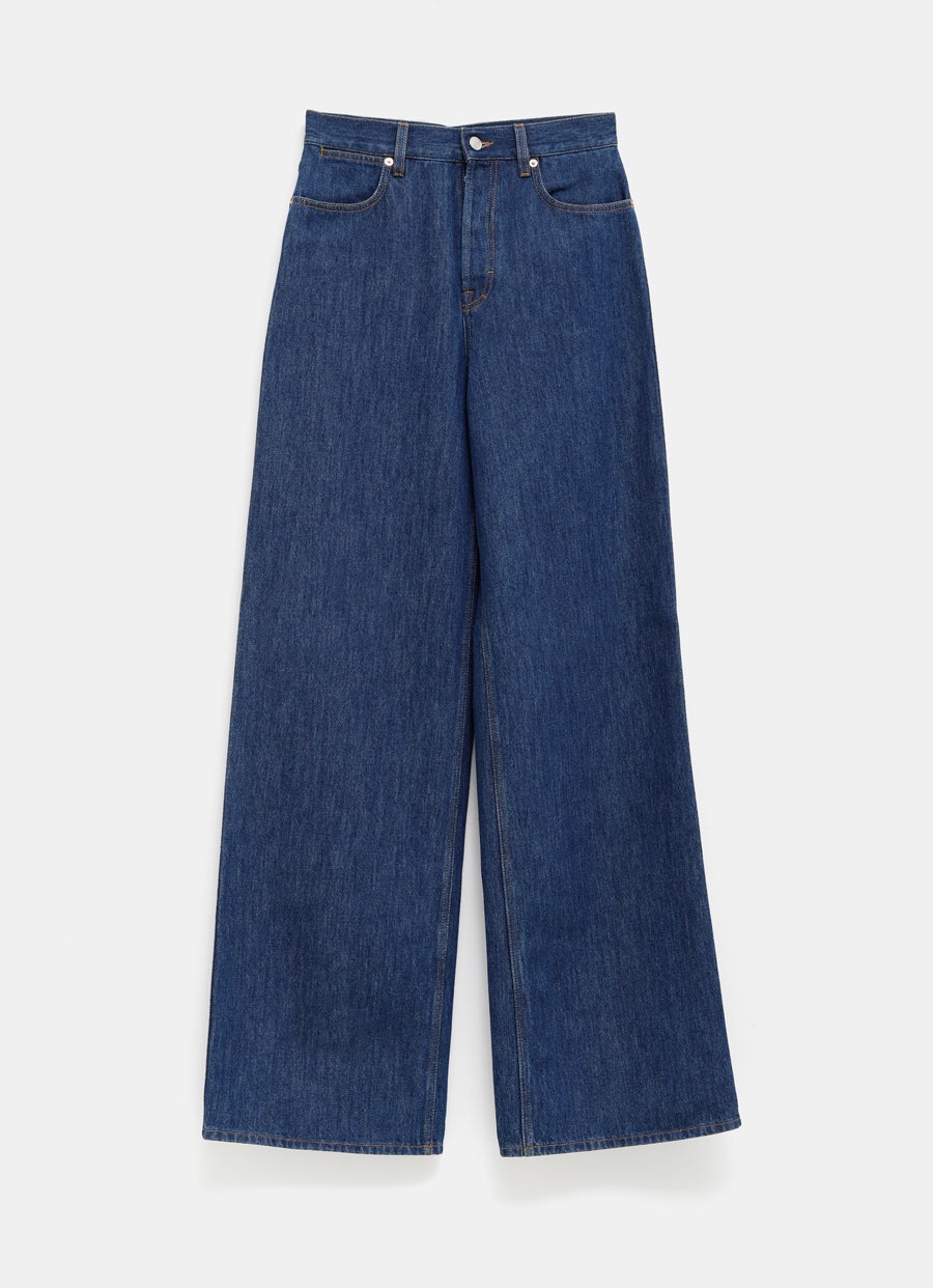 Wide Leg Denim Pants