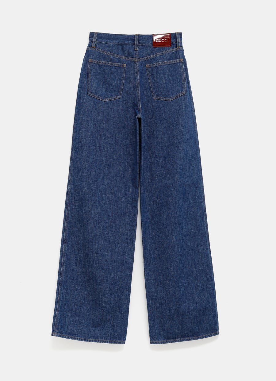 Wide Leg Denim Pants