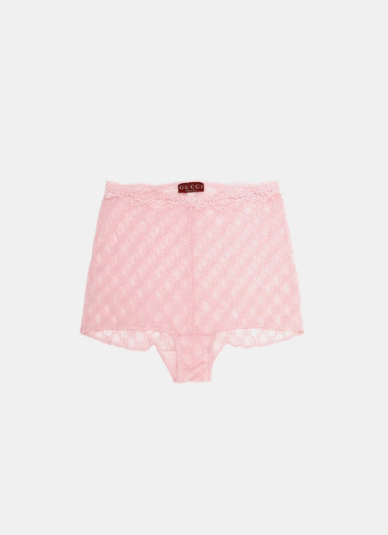 【関税＆送料込み】Gucci Gg Tulle Coulottes Gucci Gg Tulle Coulottes in Pink | Lyst