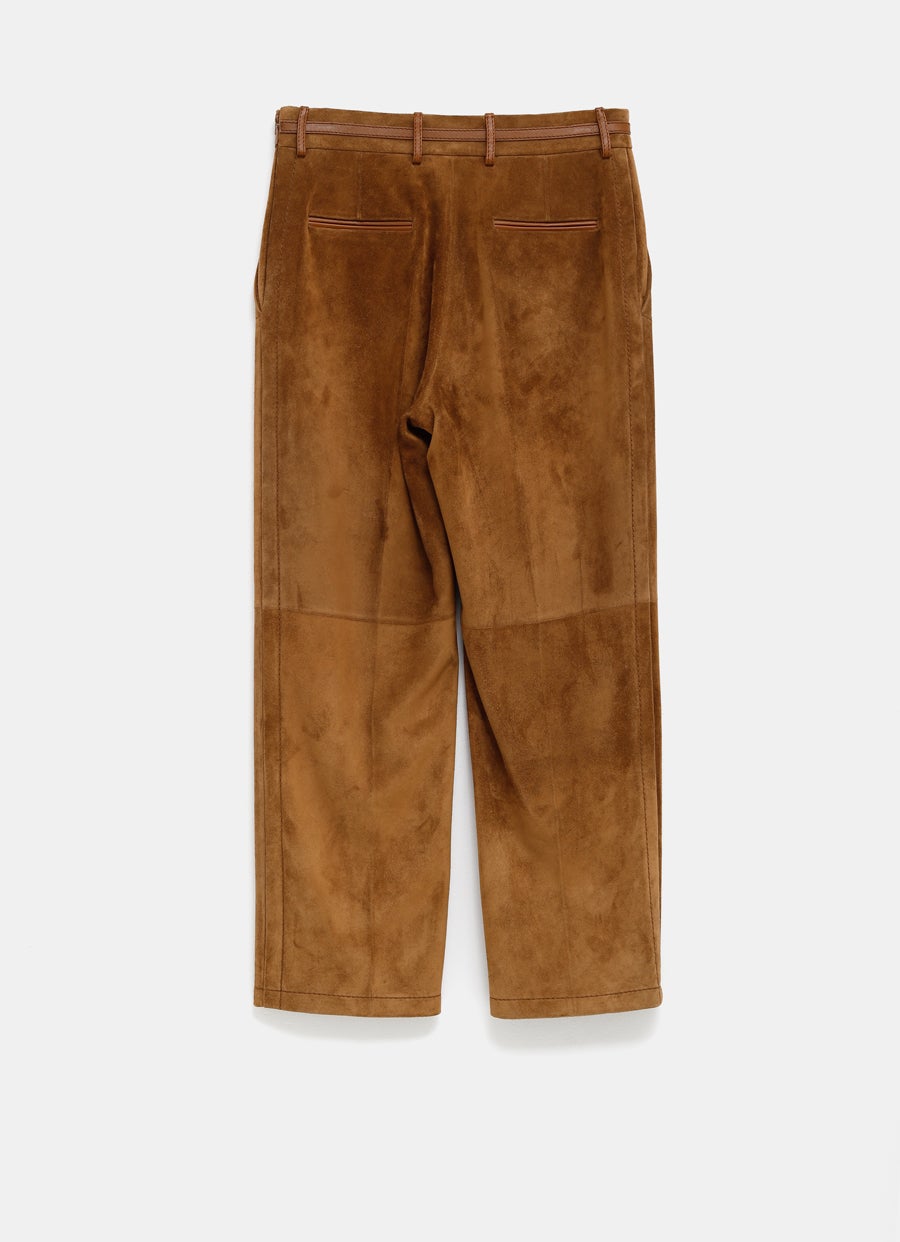 Suede Pant with Horsebit