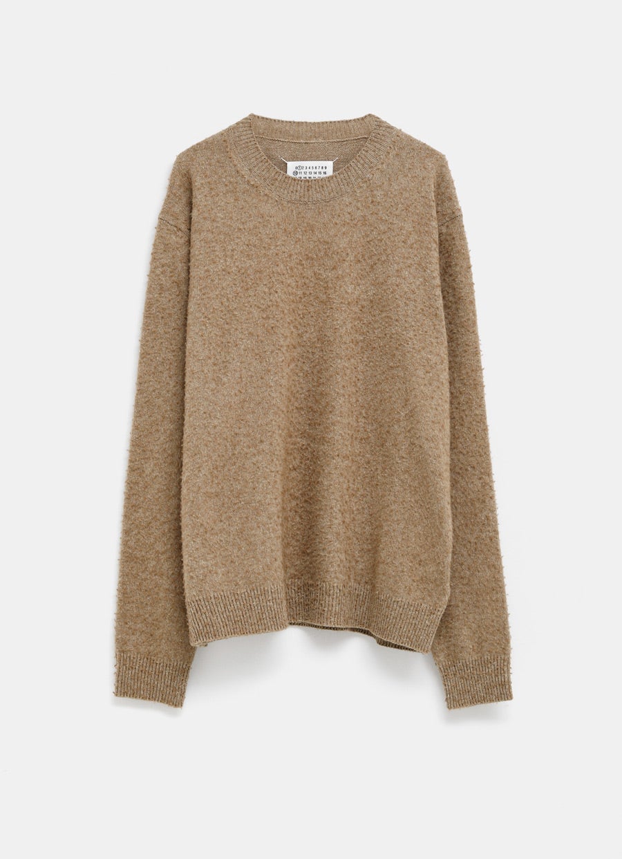 Washed Lambswool Crewneck Sweater