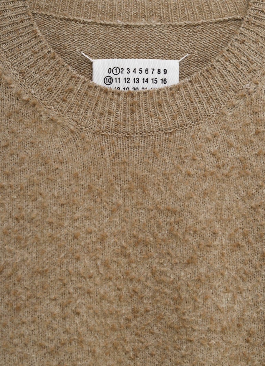 Washed Lambswool Crewneck Sweater