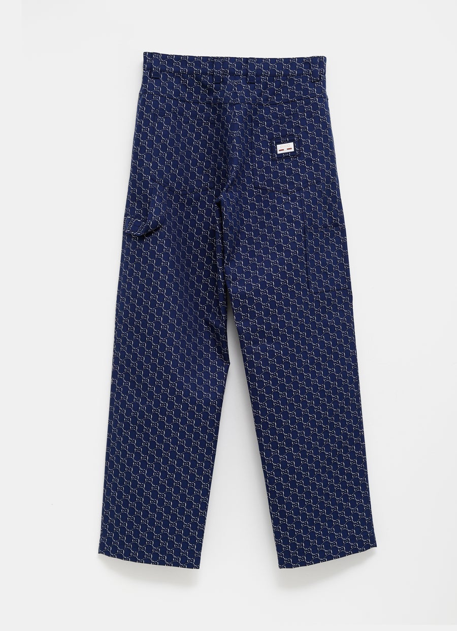 Cotton Jacquard Pant with GG Shadow for Men