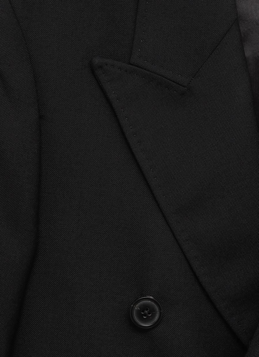 Unconstructed Double Breasted Blazer for Men