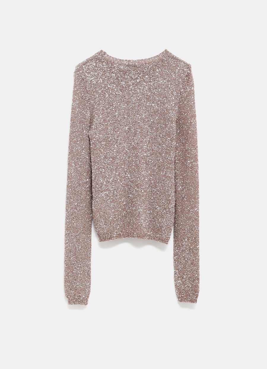 Fitted Sequin Top