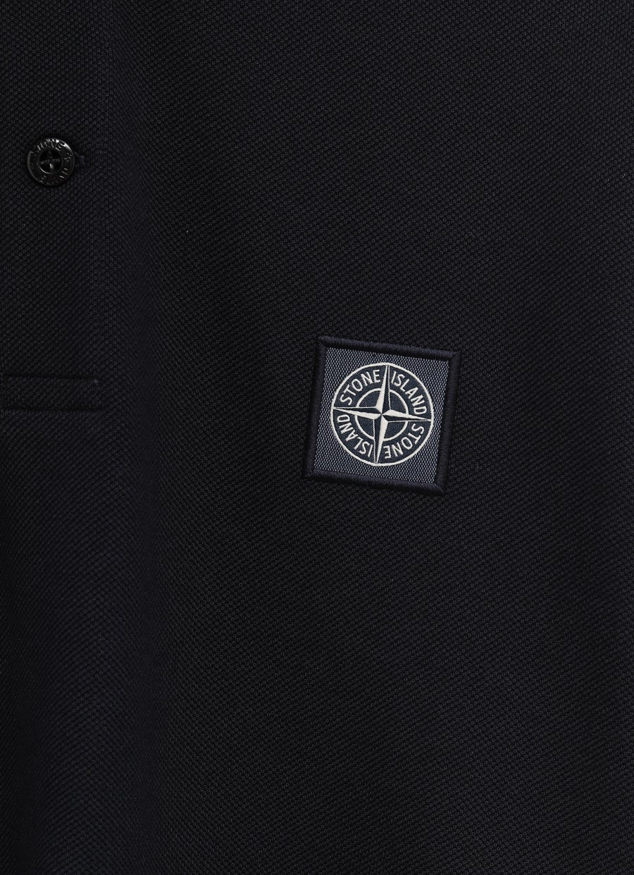 Compass Logo Patch Polo Shirt for Men