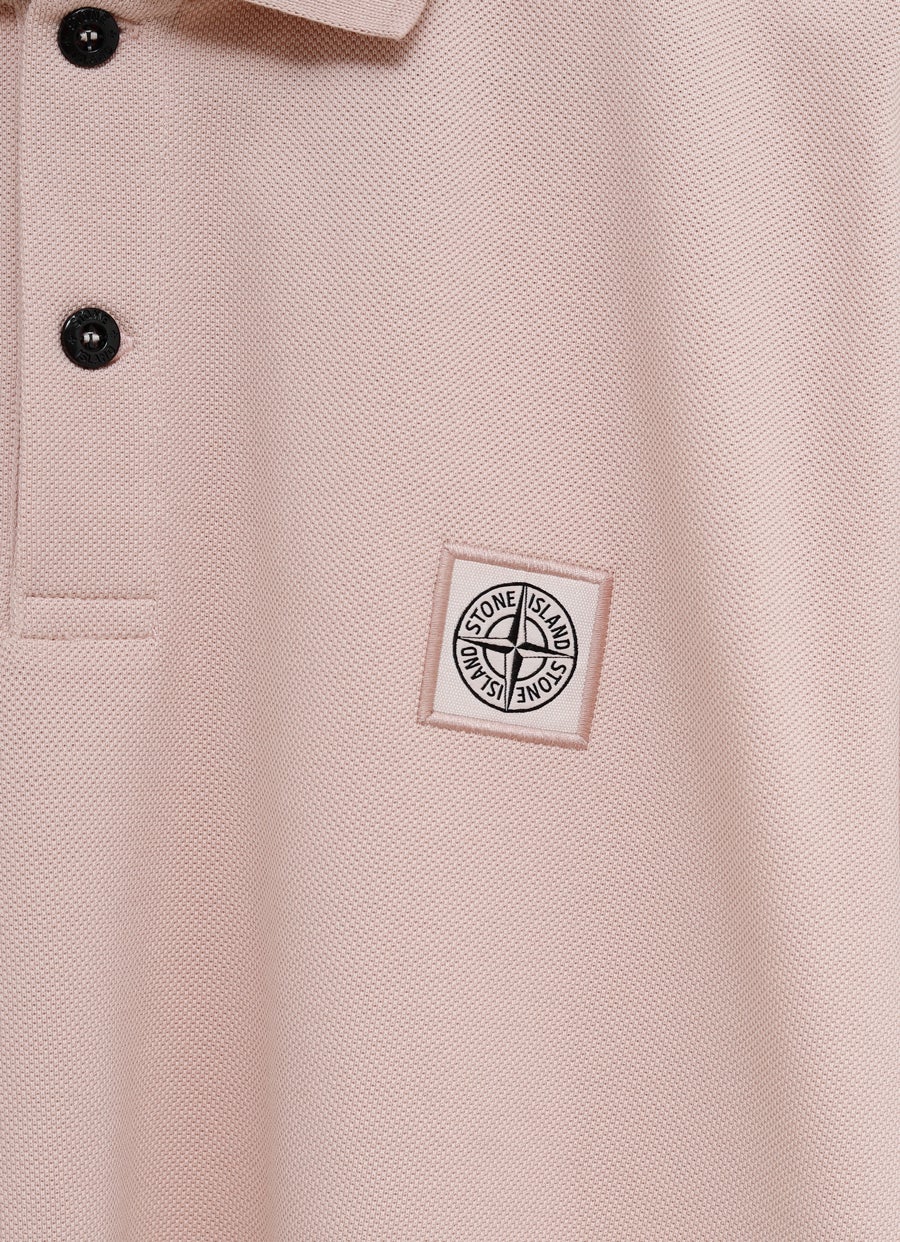 Compass Logo Patch Polo Shirt for Men