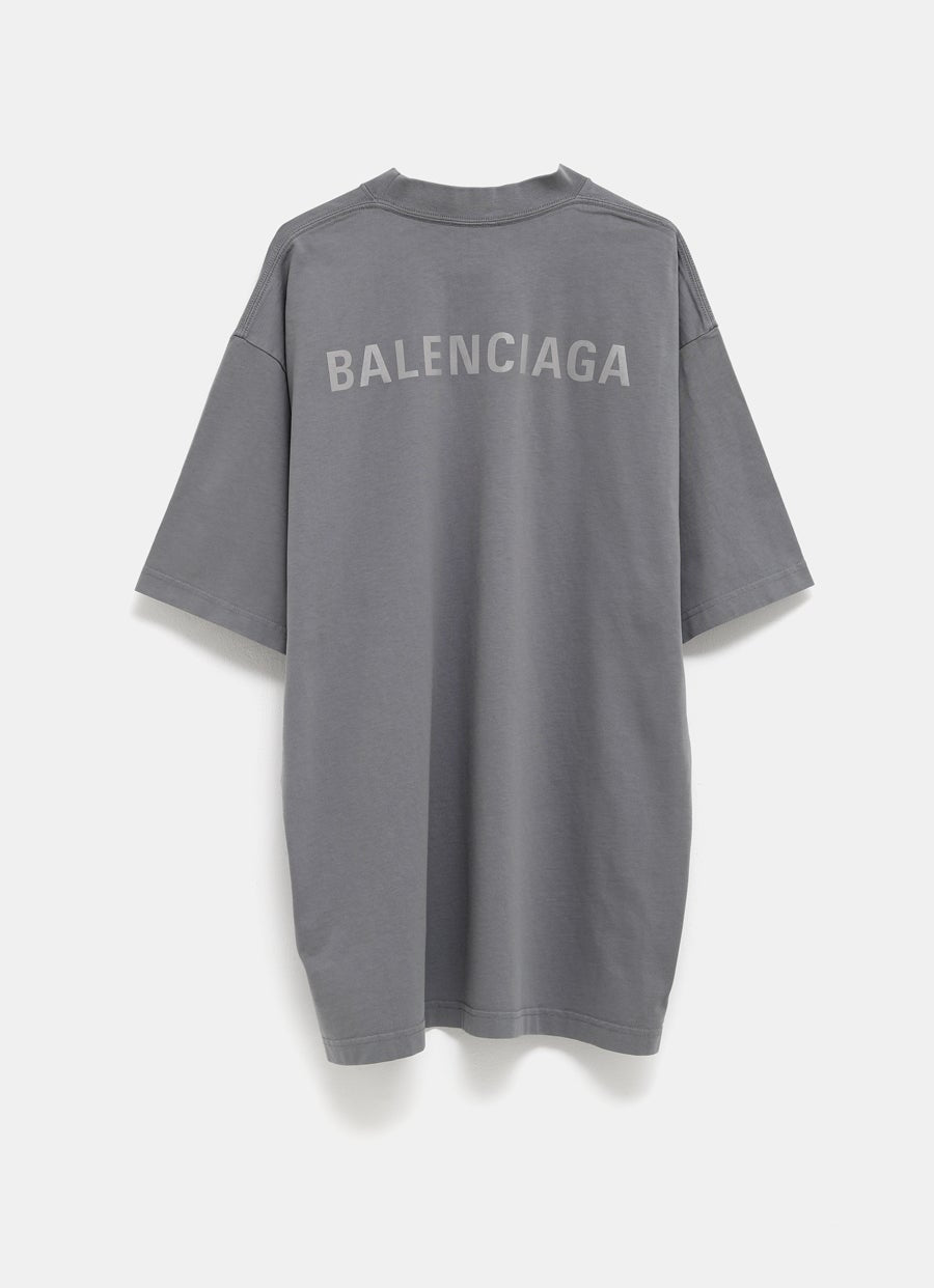 Reflective Logo Oversized T-Shirt for Men