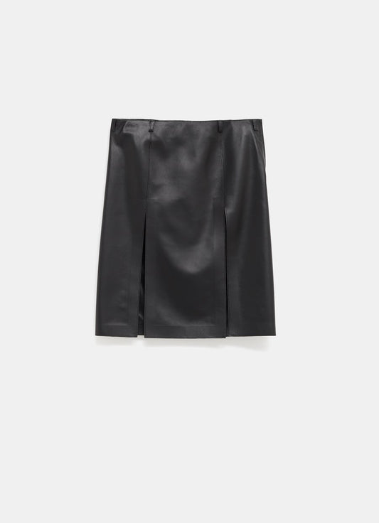 Leather Midi Skirt