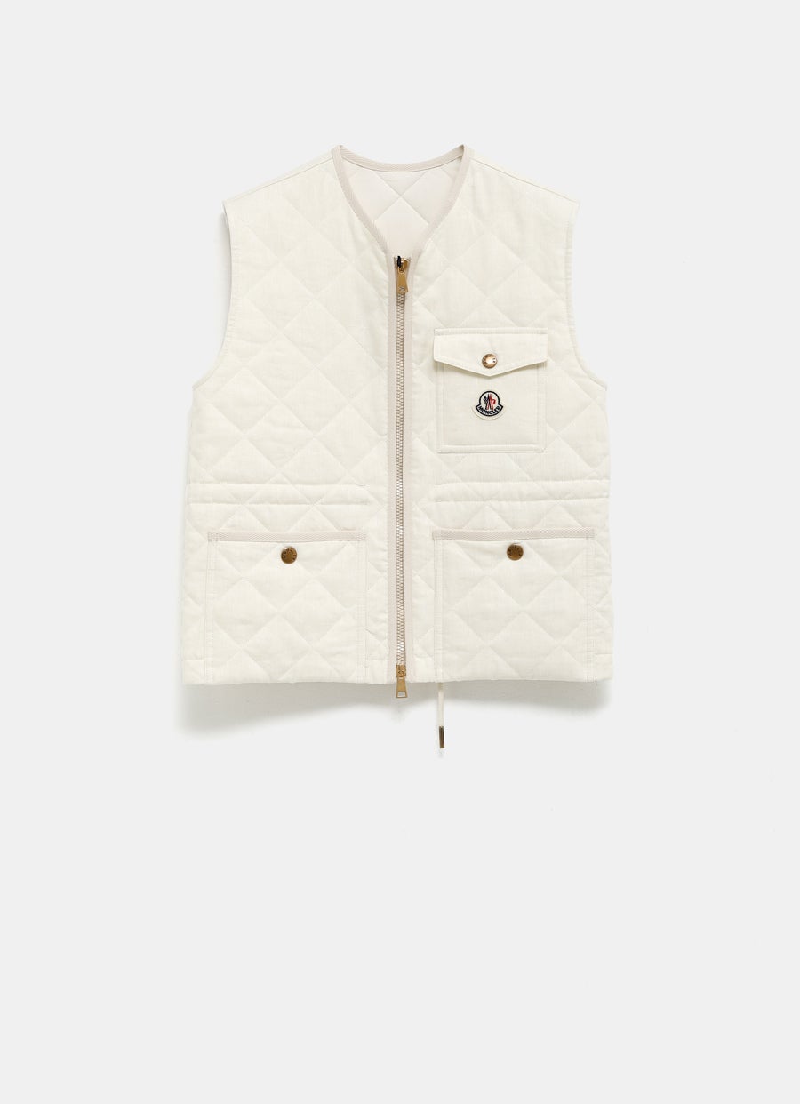 Vigny Linen Gilet for Women